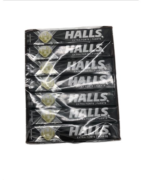 28681 - Halls Extra Fuerte Black   - 21ct - Box:  - Loc: N1