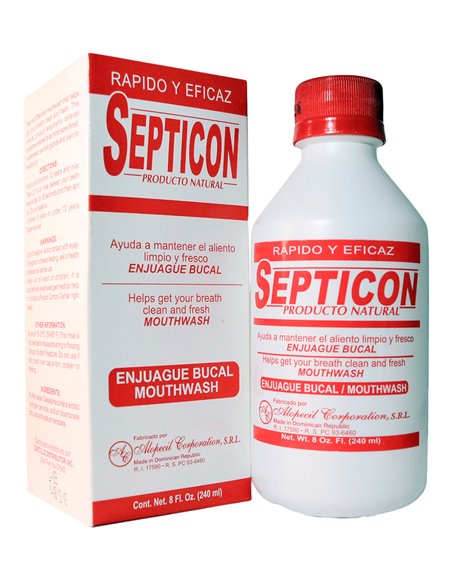 8224 - Alopecil Septicon Enjuague Bucal - 8 fl. oz. - Box:  - Loc: L1