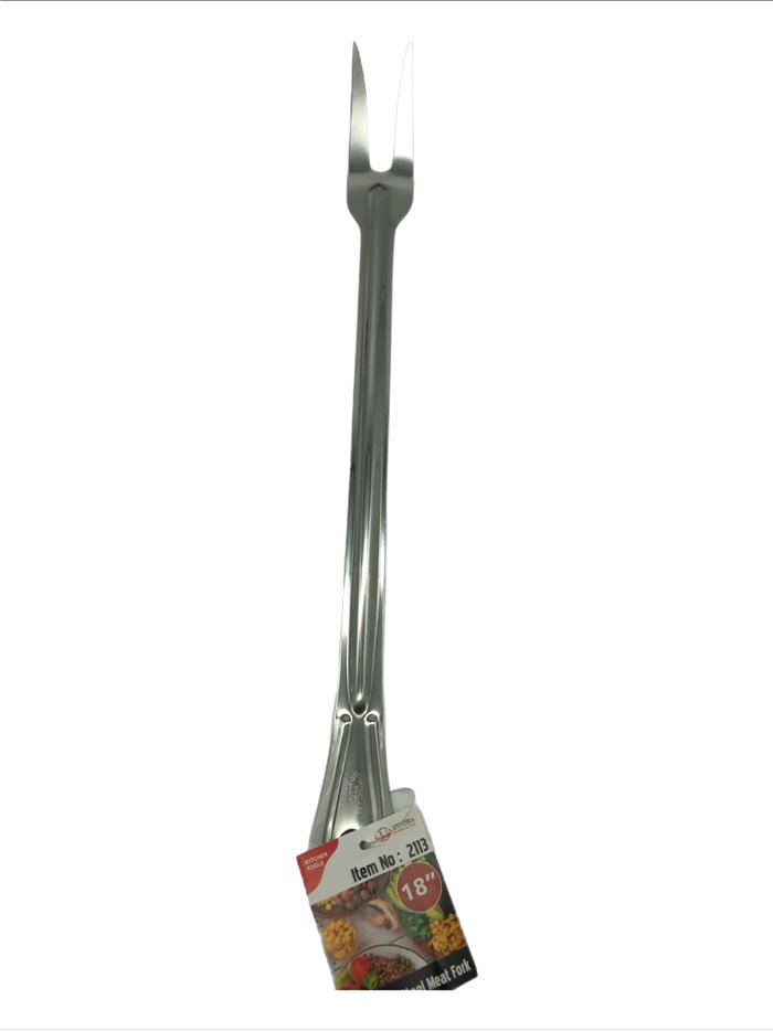 28743 - Uniware Stainless Steel Meat Fork - 18" - Box:  - Loc: J9