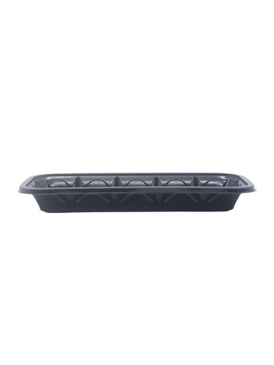 28780 - PT-1 1/2 - Black Pet Plastic Meat Tray 8.31" x 4.00" x 1.00" 500 pcs - Box:  - Loc: 