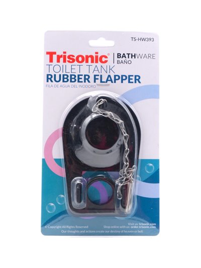 28798 - Trisonic Toilet Tank Rubber Flapper (TS-HW393) - Box:  - Loc: A1