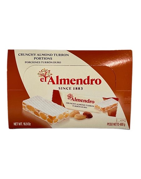 28879 - El Almendro Turron Duro 16.9 oz (24 Units) - 12 Pkg Master Case - Box:  - Loc: 