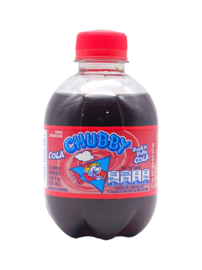 28894 - Chubby Rock N' Rolla Cola 24/8.45 fl oz - Box:  - Loc: F11