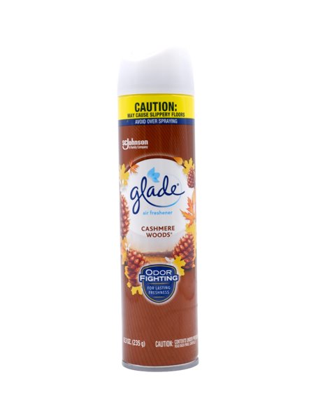 28924 - Glade Spray, Cashmere Woods - 8.3 oz. (Case of 6) - Box:  - Loc: I7