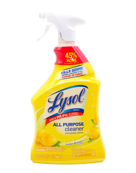 29108 - Lysol All Purpose Cleaner. Lemon Breeze Scent - 32 fl. oz. 3016584 - Box:  - Loc: I5