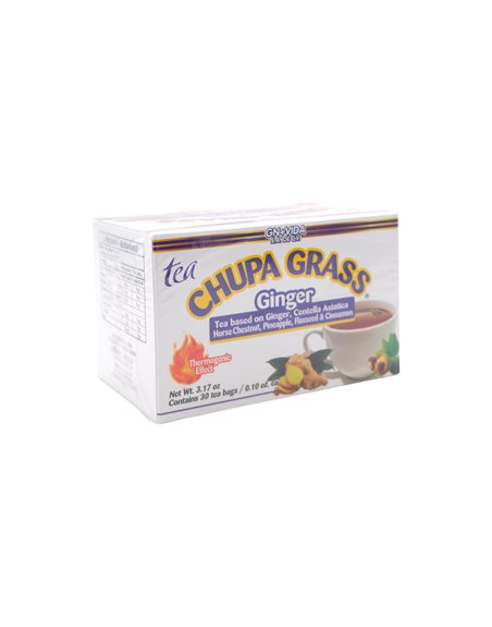 29110 - Chupa Grass Ginger ( Centella Asiatica, Horse Chestnu, Pineaple, Flaxseed, Cinnamon ) Te 3.17 oz - Box:  - Loc: M1