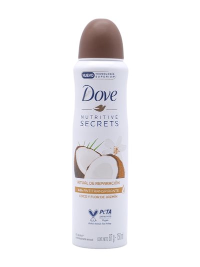 29242 - Dove Deodorant Spray, Restoring Ritual Coconut & Jasmine - 150ml - Box:  - Loc: K8