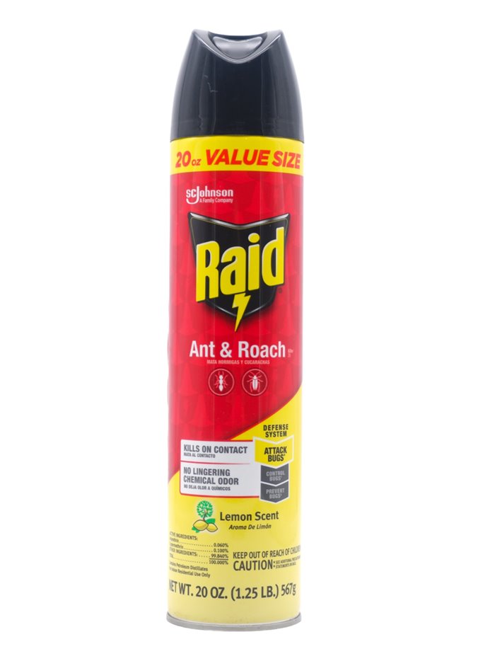29303 - Raid Ant & Roach, Lemon Scent (03013) - 20 oz. - Box:  - Loc: I12