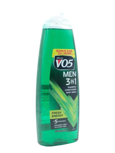 29369 - Alberto VO5 Shampoo, Conditioner & Body Wash Fresh Energy - 15 fl. oz. - Box:  - Loc: 32M
