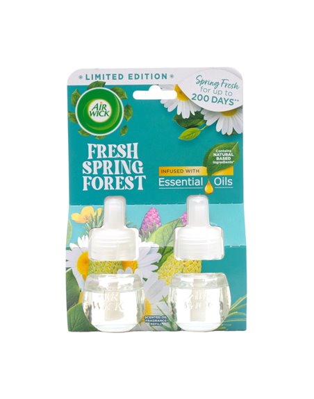 29431 - Air Wick Essential Oils Refill, Fresh Spring Forest - 2ct/19ml. (Case of 5) - Box:  - Loc: I7
