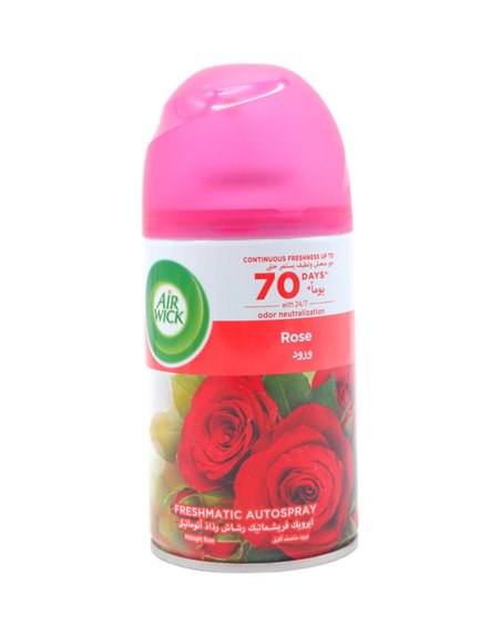29436 - Air Wick Freshmatic Refill Can, Rose - 250ml. (Case of 6) - Box:  - Loc: I6