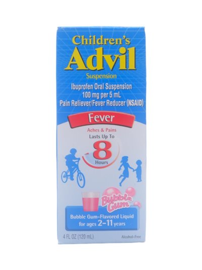 29485 - Advil Children's Dye-Free Blue Rasbery - 4 fl. oz. - Box:  - Loc: K4