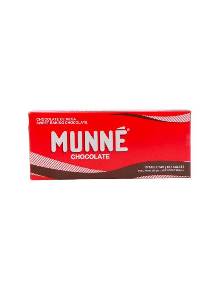 29531 - Munne Chocolate Tablet - 260g (10 Bars) (Case of 72) - Box:  - Loc: C.J.2