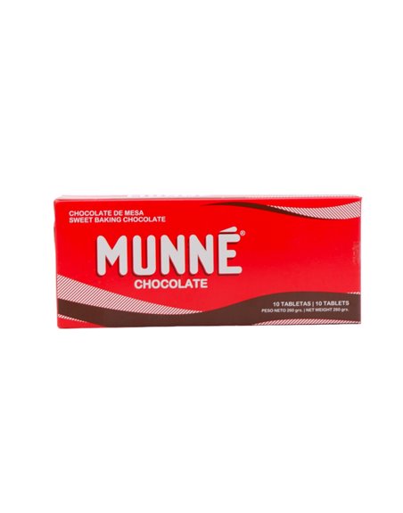 29531 - Munne Chocolate Tablet - 260g (10 Bars) (Case of 72) - Box:  - Loc: C.J.2