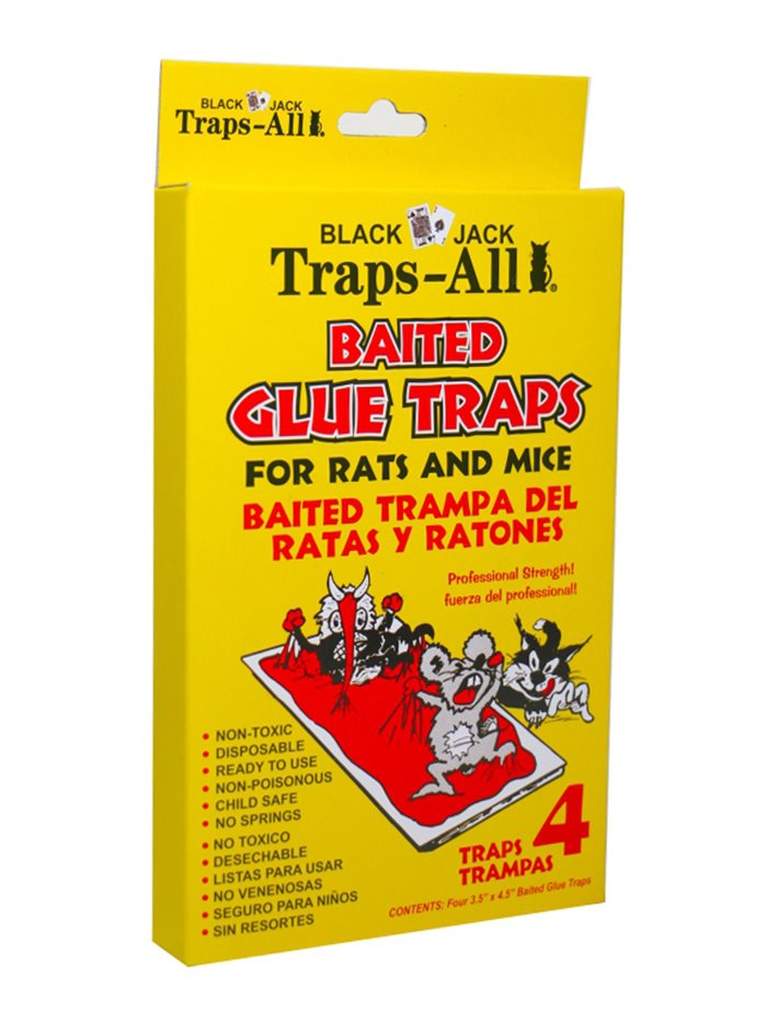 9067 - Black Jack Traps-All Glue Traps - 4 Pack - Box:  - Loc: I13
