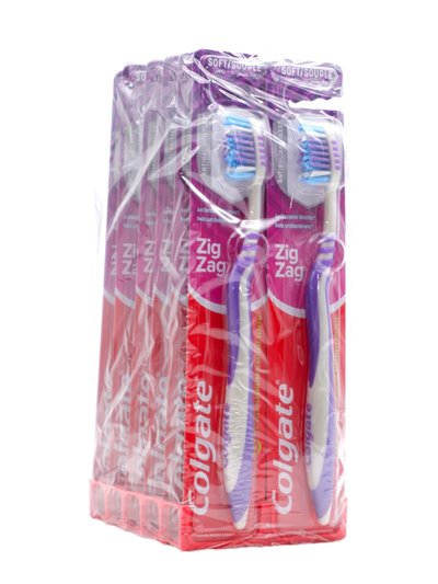 29777 - Colgate Toothbrush, ZigZag, Soft - (Pack of 12) - Box:  - Loc: K8