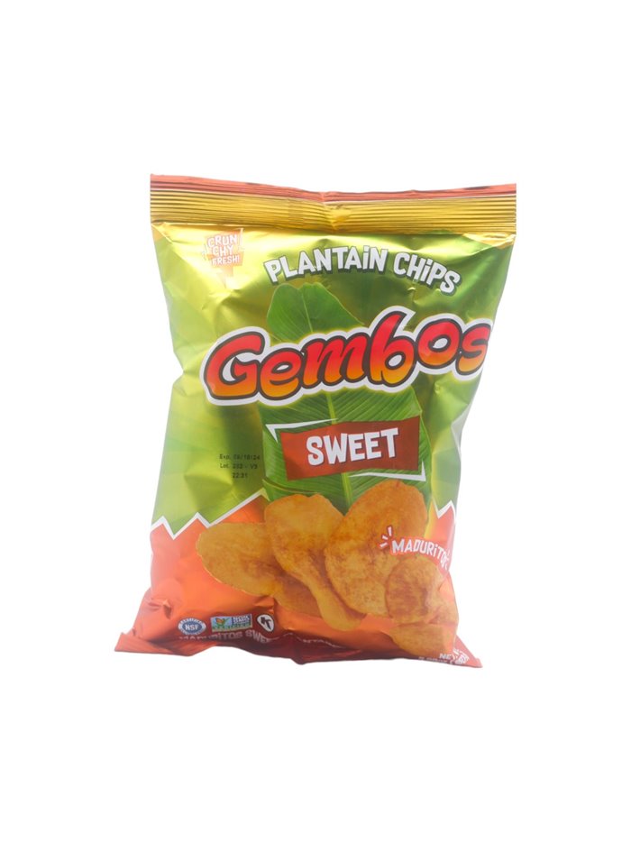 29828 - Gembos Platano Maduro (Platain Sweet Chips) - 5.29 oz. ( Case of 24 ) - Box:  - Loc: N5