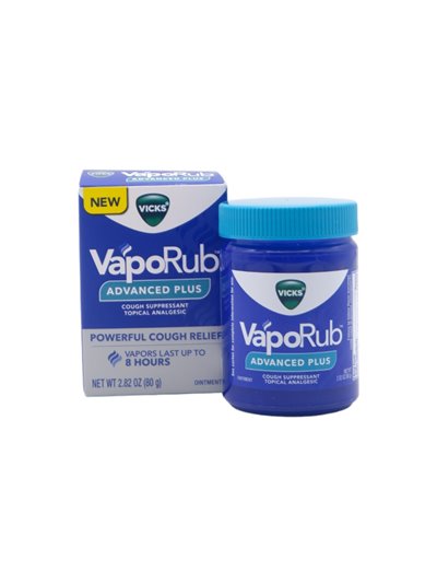 29836 - Vicks VapoRub Advanced Plus Ointment - 2.82 oz. (80g) - Box:  - Loc: J0