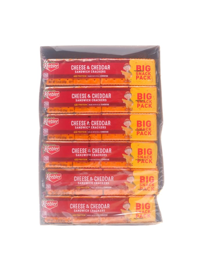 29847 - Keebler Club & Peanut Butter Sandwich Crackers - 12ct/21.6 oz - Box:  - Loc: N8