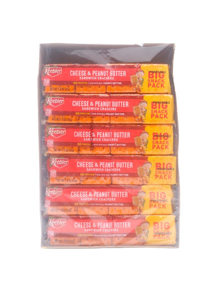 29848 - Keebler Club & Cheese & Cheddar Sandwich Crackers - 12ct/21.6 oz - Box:  - Loc: L4