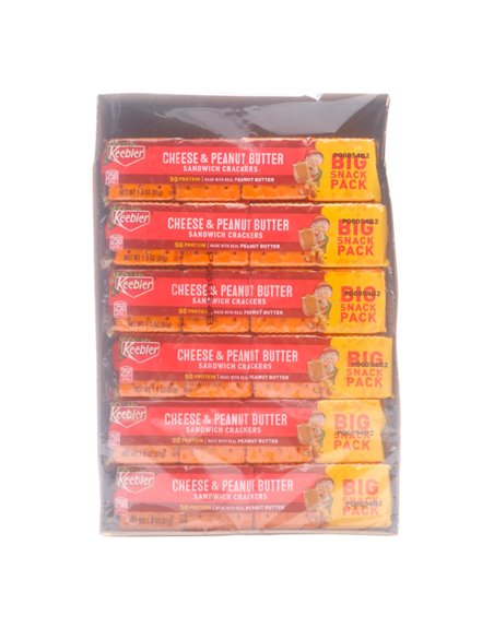 29848 - Keebler Club & Cheese & Cheddar Sandwich Crackers - 12ct/21.6 oz - Box:  - Loc: L4