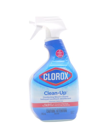 29872 - Clorox Spray, Clean-Up Cleaner + Bleach (Original) ( 31221 ) - 9/32 fl. oz. (Case of 9) - Box:  - Loc: I2
