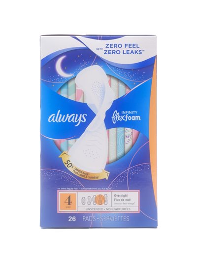 29894 - Always Infinity FlexFoam Size 4 - 6 x 26's 84754 - Box:  - Loc: E3