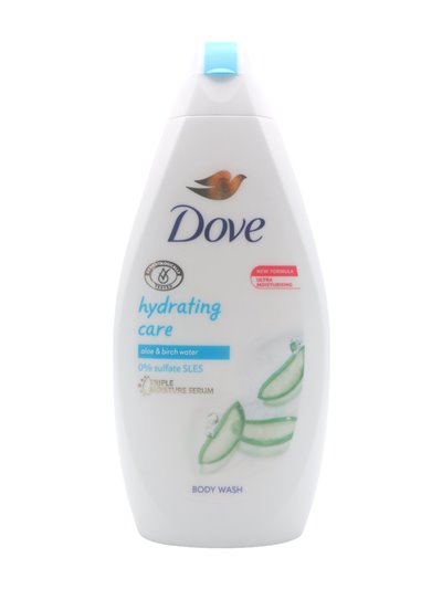 29933 - Dove Body Wash, Hydrating Care, Aloe & Birch Water - 450ml. - (Case Of 12) - Box:  - Loc: I3