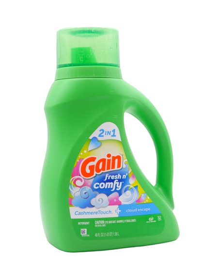 29943 - Gain Liquid Laundry Detergent, Cloud Scape - 46 fl. oz. (Case of 6) - Box:  - Loc: 17509546654864