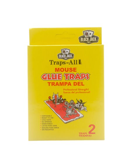 29990 - Black Jack Traps-All Mouse Glue Traps - 2ct - Box:  - Loc: I13