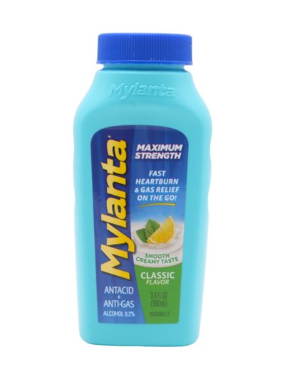 30022 - Mylanta Liquid Antacid, Classic Flavor - 12/3.4 fl. oz. - Box:  - Loc: K5