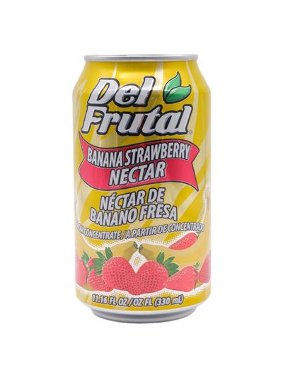 30030 - Del Frutal Banana/Strawberry Nectar  - 24/11.16 fl. oz. - Box:  - Loc: K10