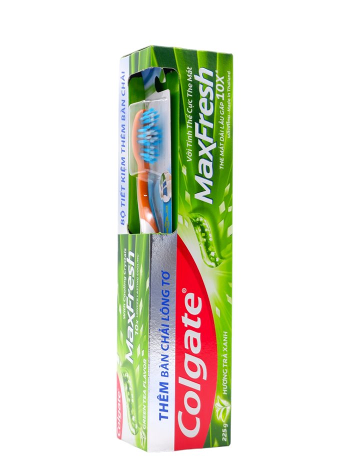 30071 - Colgate Toothpaste, MaxFresh Green Tea Ice + Toothbrush - 7.9 oz. (Case of 36) - Box:  - Loc: 32M