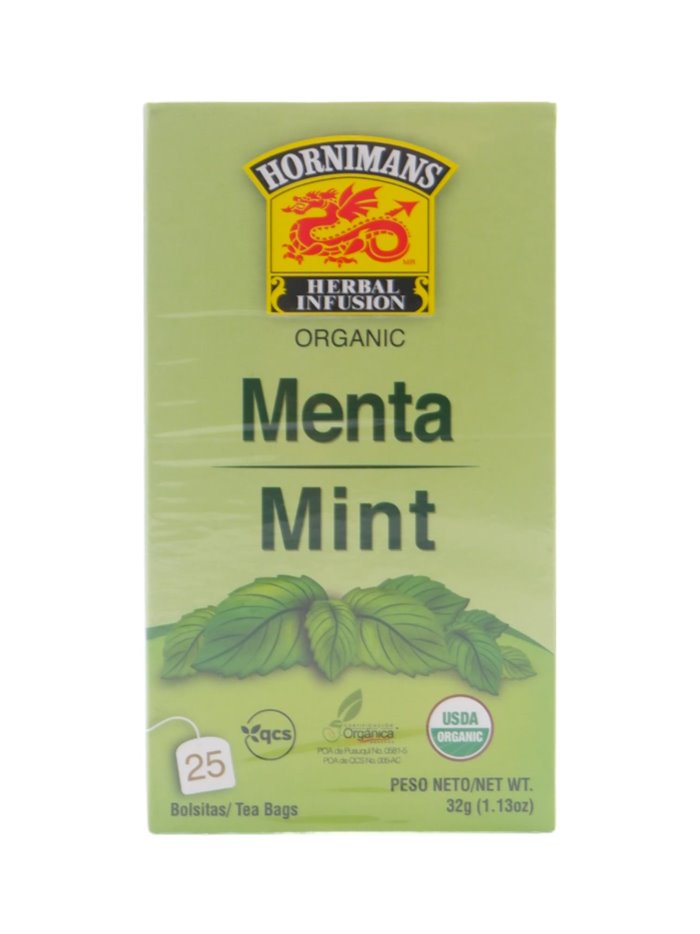 30111 - HornimansTe Mint Organic 25 bag/32g - Box:  - Loc: R7