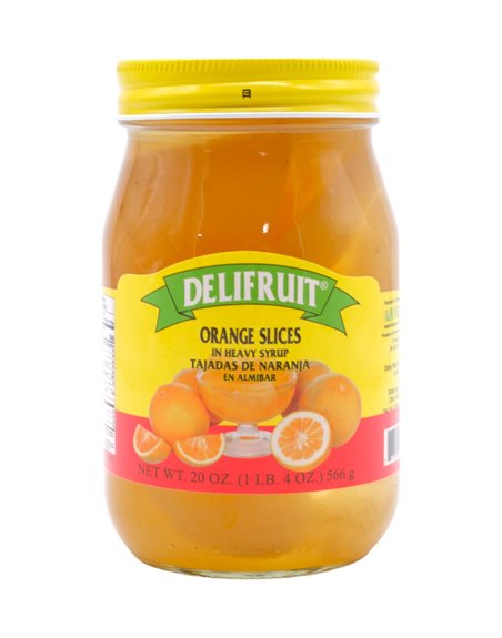30119 - Delifruit Orange Slices  Amilbar - 20 oz. - Box:  - Loc: F1