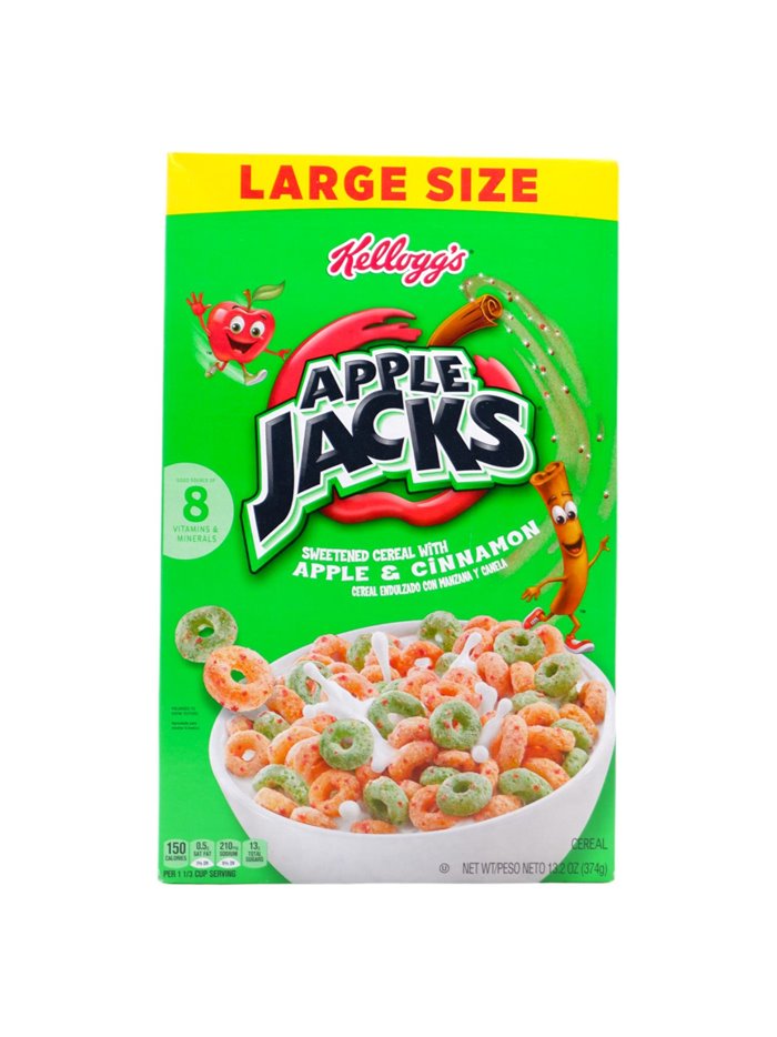 30145 - Kellogg's Apple Jacks- 13.2  oz. (Case of 10) - Box:  - Loc: E1