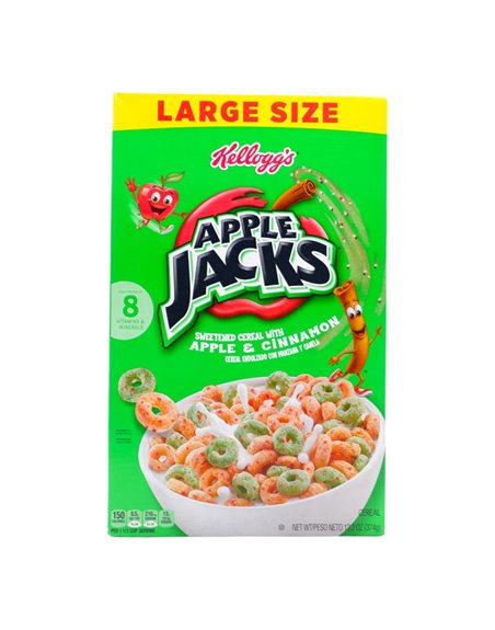 30145 - Kellogg's Apple Jacks- 13.2  oz. (Case of 10) - Box:  - Loc: E1