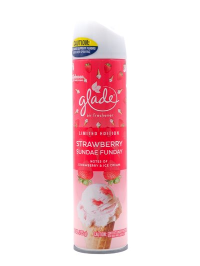 30167 - Glade Spray, Strawberry Sundae Funday - 8.3 oz. (Case of 6) - Box:  - Loc: I7