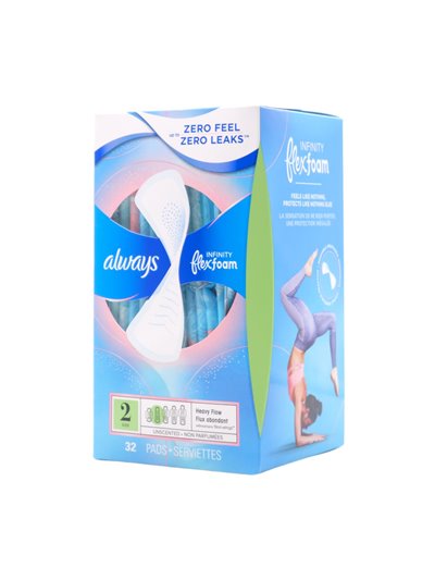 30205 - Always Infinity Flex Foam Size 2 - 6 x 32's - Box:  - Loc: D1