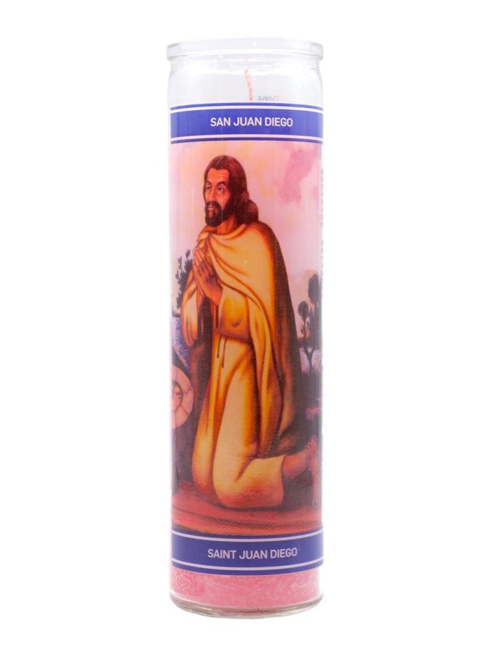 30237 - Candle San Juan Diego Pink  - (Case of 12). 1254 - Box:  - Loc: H11