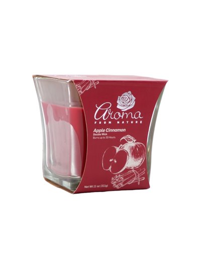 30242 - Aroma Candle Apple Cinnamon - 6/11 oz. ( Case Of 6 ) - Box:  - Loc: H13