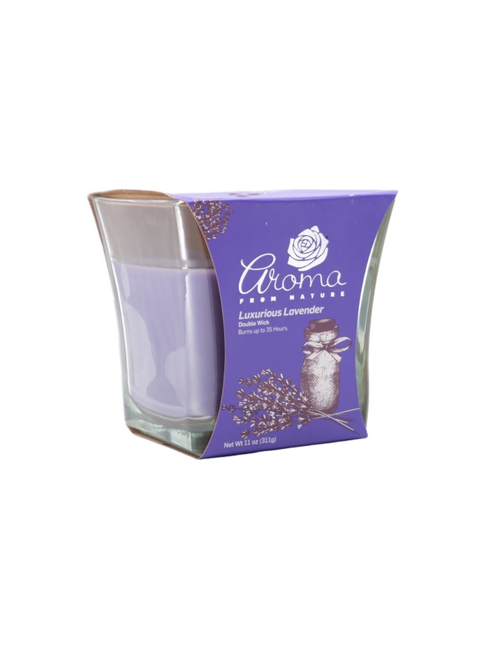 30245 - Aroma Candle Luxurious Lavender- 6/11 oz. (Case Of 6). 2453 - Box:  - Loc: H13