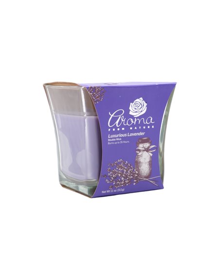 30245 - Aroma Candle Luxurious Lavender- 6/11 oz. (Case Of 6). 2453 - Box:  - Loc: H13