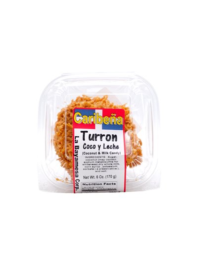 30354 - Caribeña Turron Coco Leche - 6oz. (Case of 36) - Box:  - Loc: 
