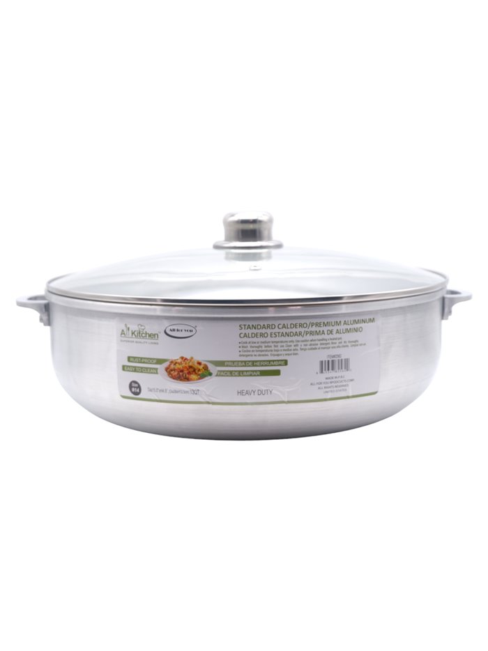 30365 - Ali Kitchen Aluminum W/ Glass Lid - No. 14 - Box:  - Loc: J11
