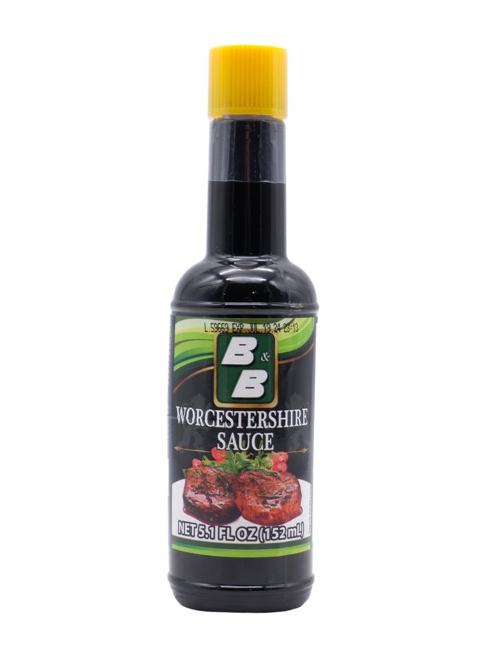30371 - B&B Worcestershire Sauce (Yellow Cap) - 5oz. (Case of 24) - Box:  - Loc: G12