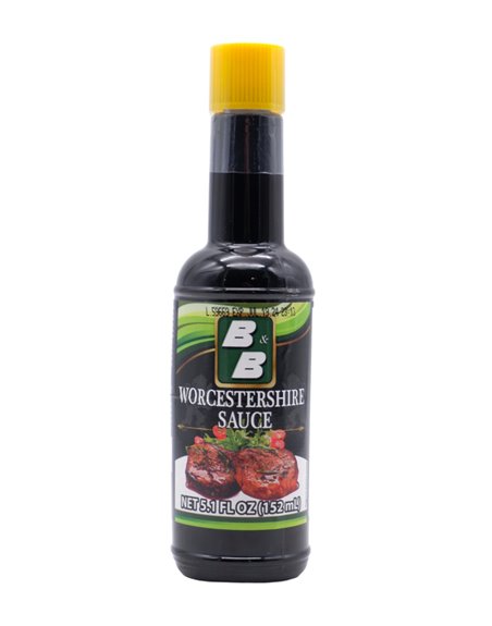30371 - B&B Worcestershire Sauce (Yellow Cap) - 5oz. (Case of 24) - Box:  - Loc: G12