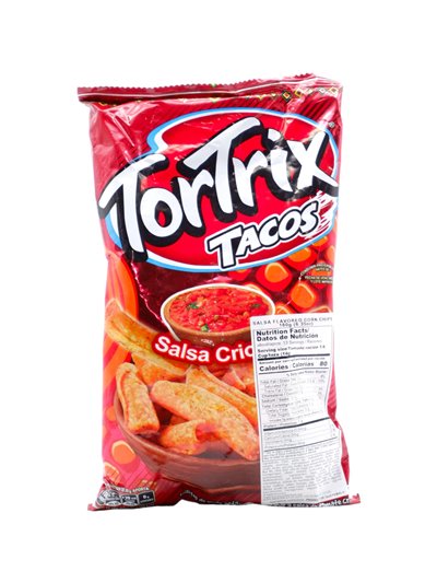 30380 - Tortrix Tacos Salsa Criolla Corn Chips. 6oz (180g). (Case Of 24) - Box:  - Loc: 