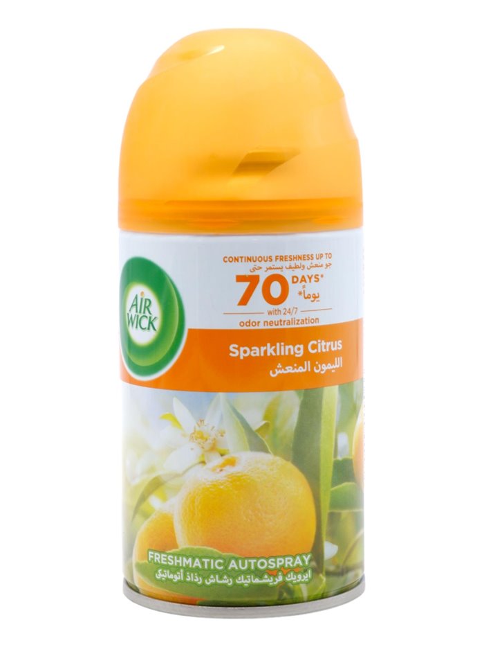 30385 - Air Wick Refill Ultra Machine Can, Sparkling Citrus - 250ml (Case of 6) - Box:  - Loc: I3