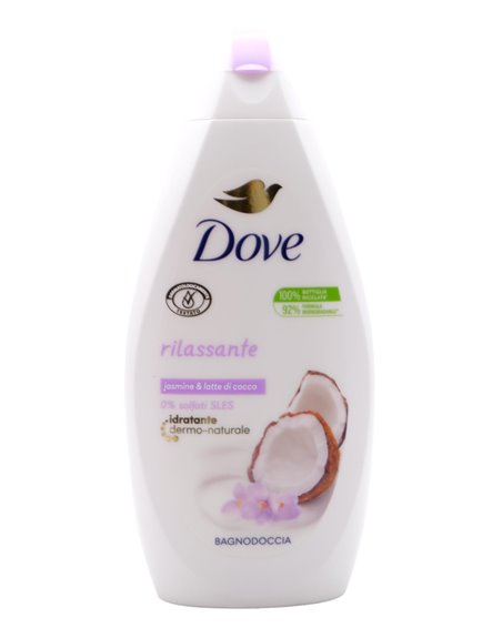 30387 - Dove Body Wash, Rilassante, Jasmine & Coco - 450ml. (Case of 12) - Box:  - Loc: I3